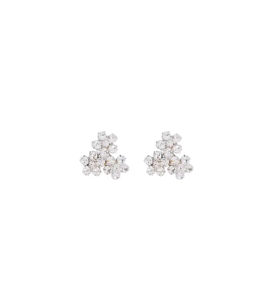 Jennifer Behr Violet crystal-embellished earrings
