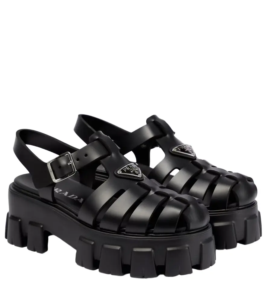 Prada Monolith platform sandals