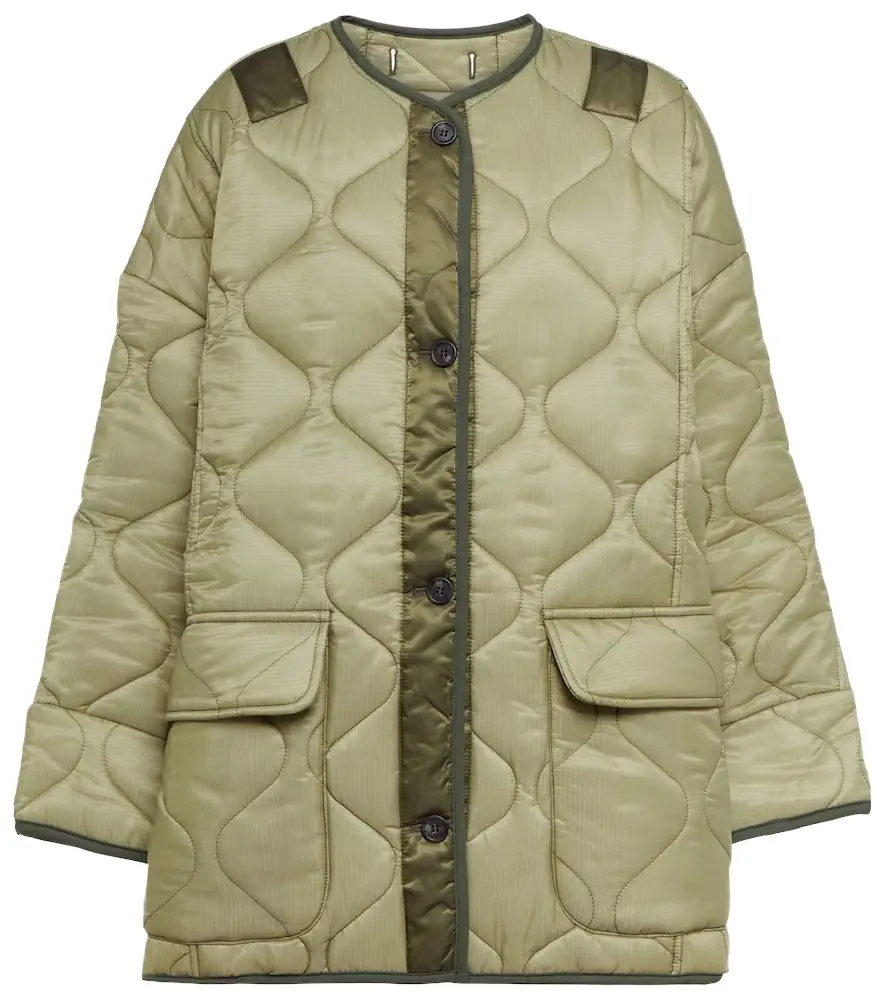 The Frankie Shop Teddy oversized quilted jacket