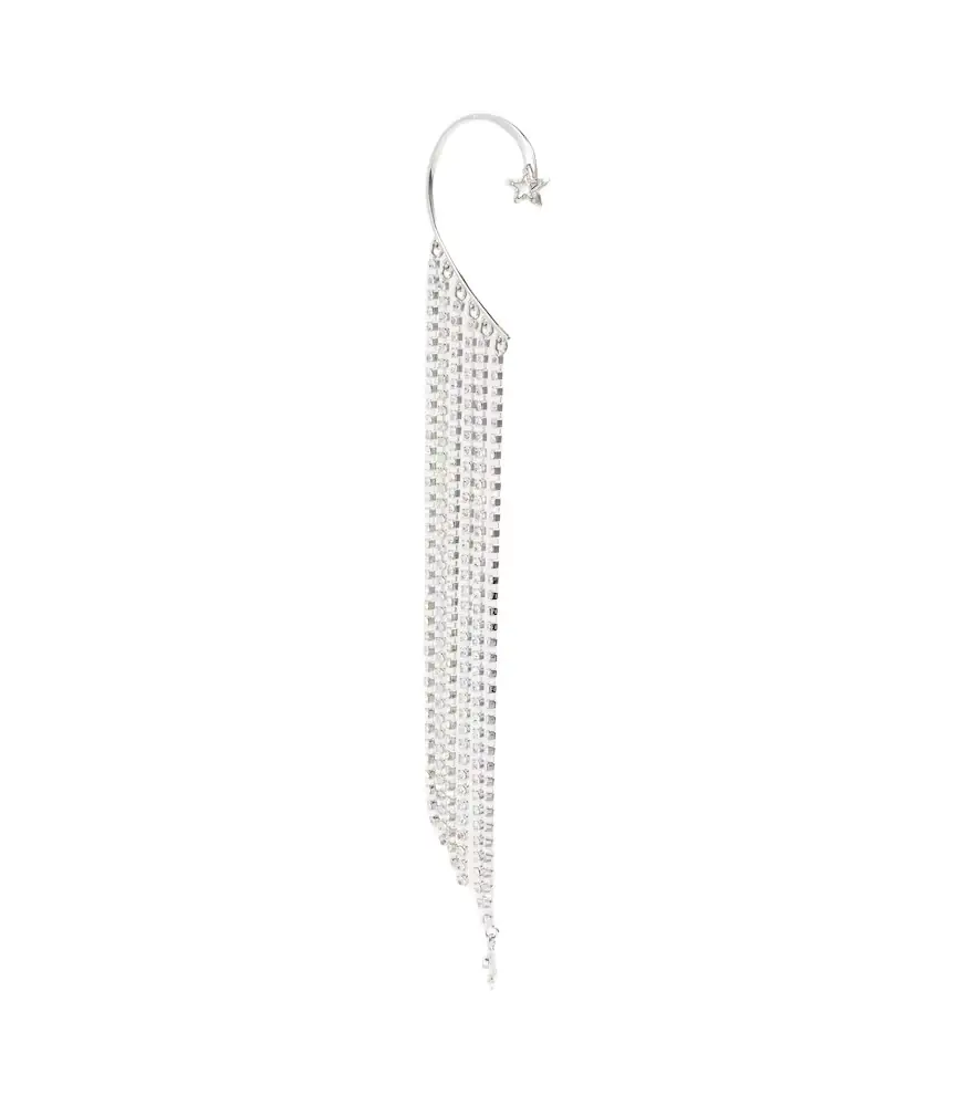 Jimmy Choo Crystal-embellished single ear cuff - Women's Accessories