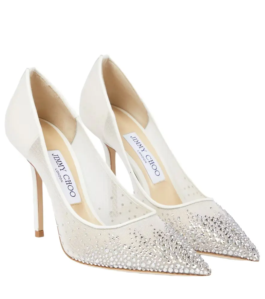 Jimmy Choo Love 100 crystal-embellished pumps - Women's Shoes