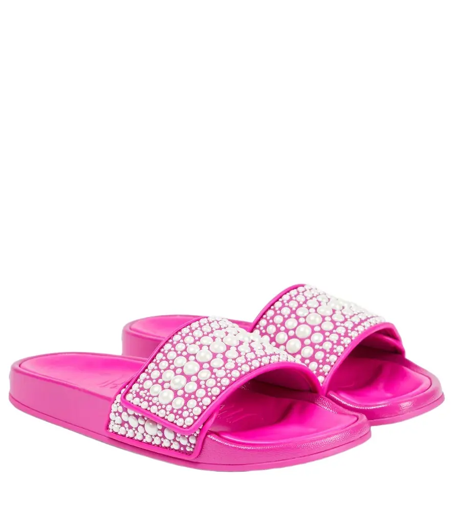 Jimmy Choo Fitz embellished slides - Women's Shoes