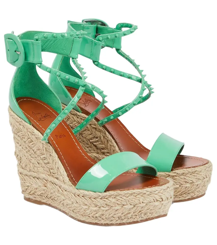 Christian Louboutin Chocazeppa 120 embellished wedge sandals