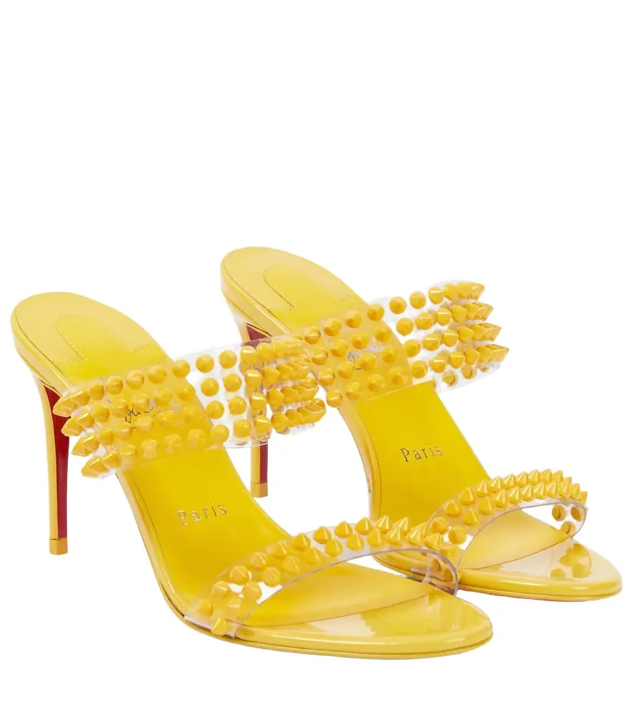 Christian Louboutin Spike Only 85 PVC and leather sandals