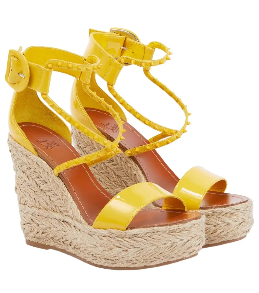 Christian Louboutin Chocazeppa Spikes 120 espadrille wedges
