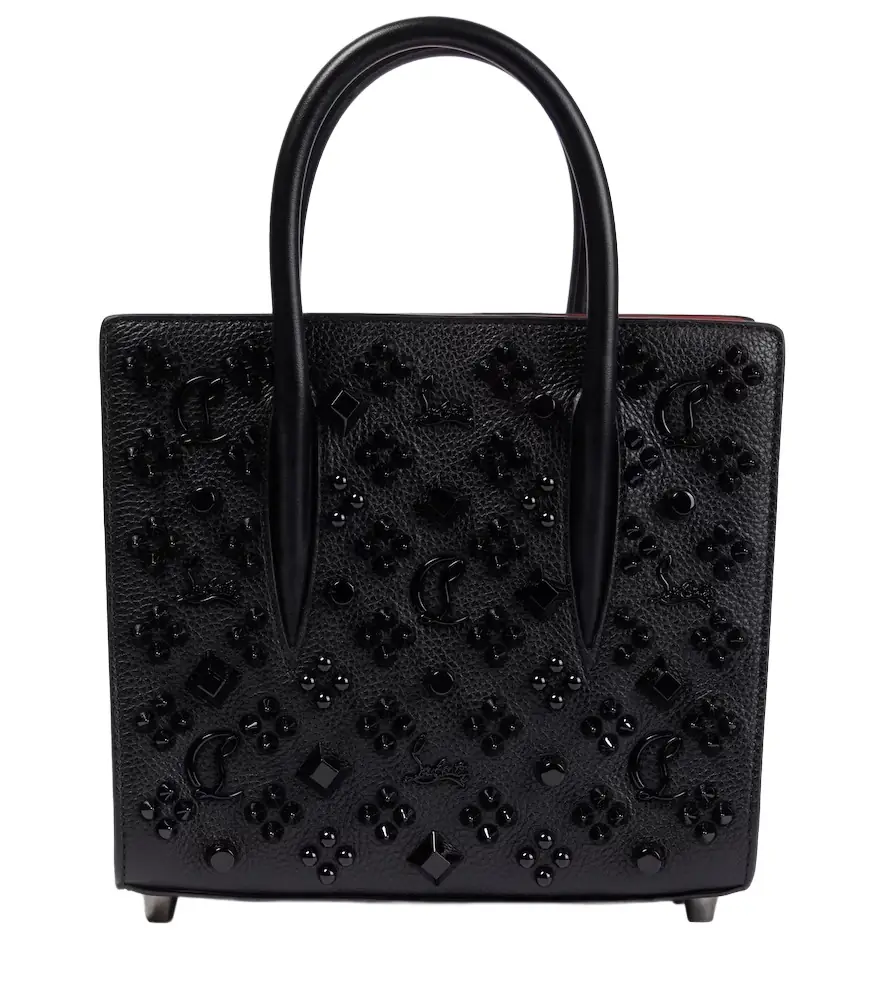 Christian Louboutin Paloma Mini embellished leather tote bag