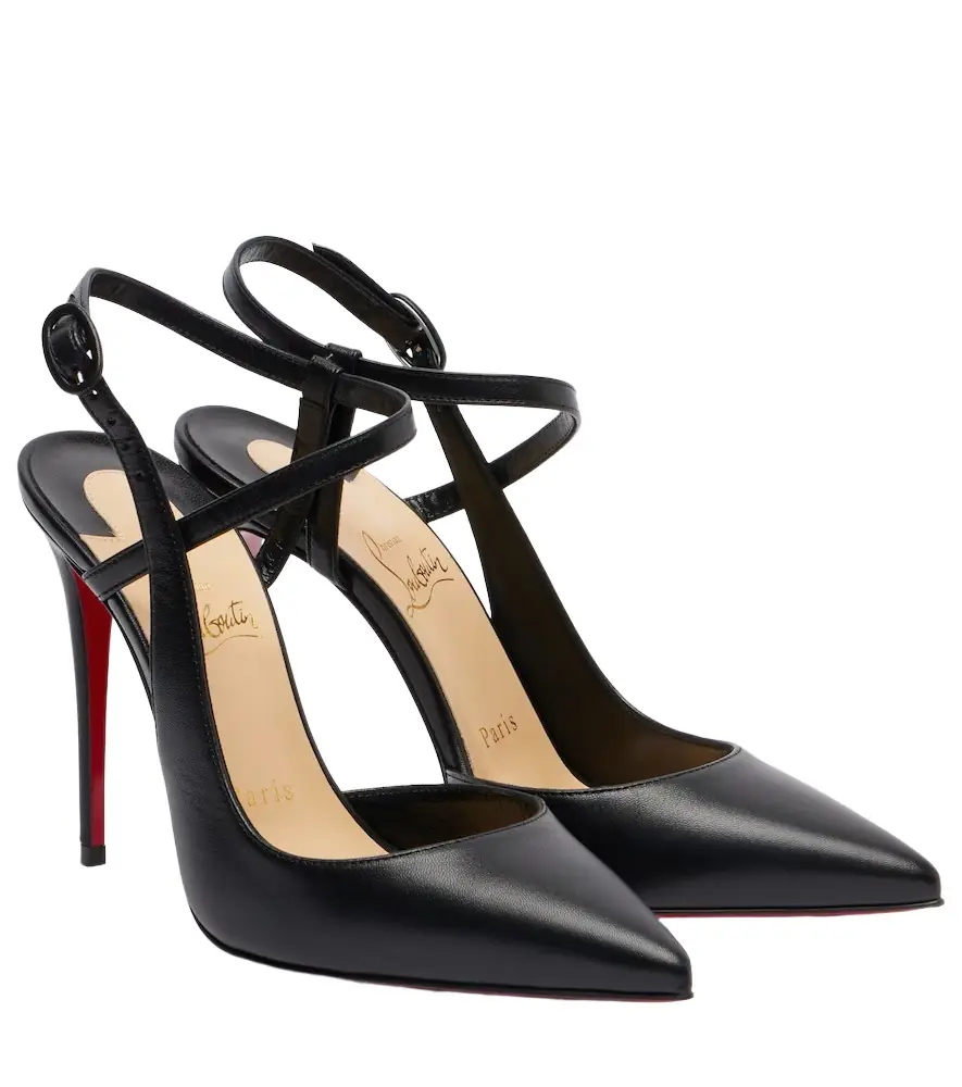 Christian Louboutin Jenlove 100 leather slingback pumps