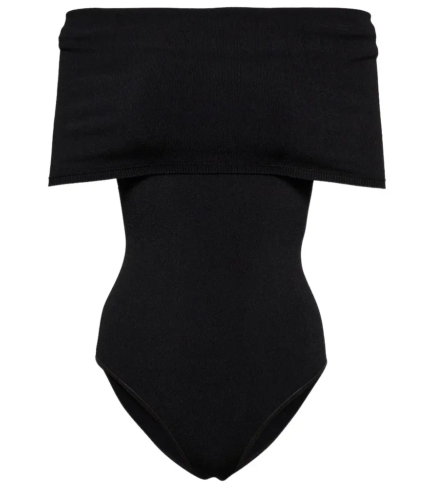 Alaia Alaïa Off-shoulder knit bodysuit
