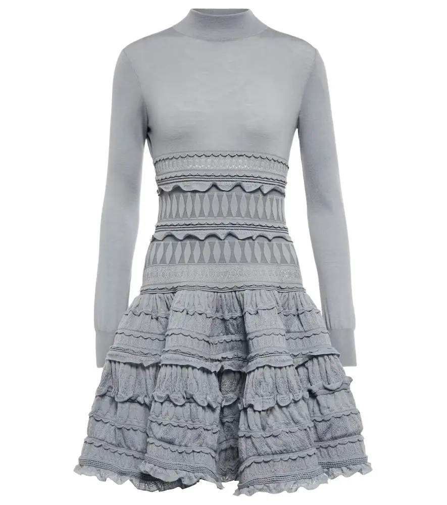 Alaia Alaïa Crinoline virgin wool minidress