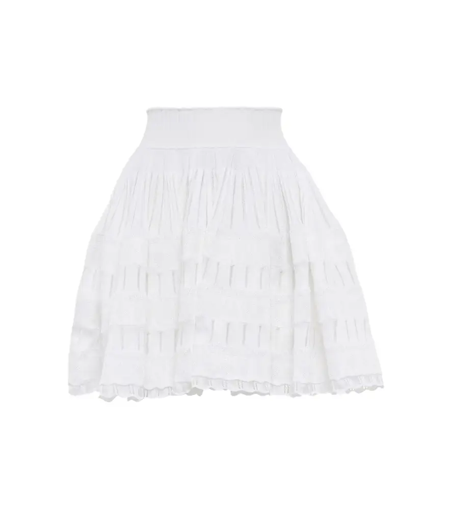 Alaia Alaïa Crinoline pleated miniskirt