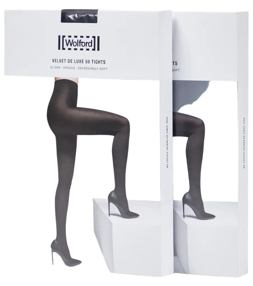 Wolford Velvet De Luxe 50 set of 2 tights