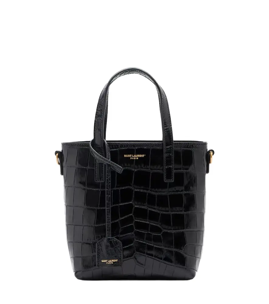 Saint Laurent Toy Shopping N/S leather tote bag