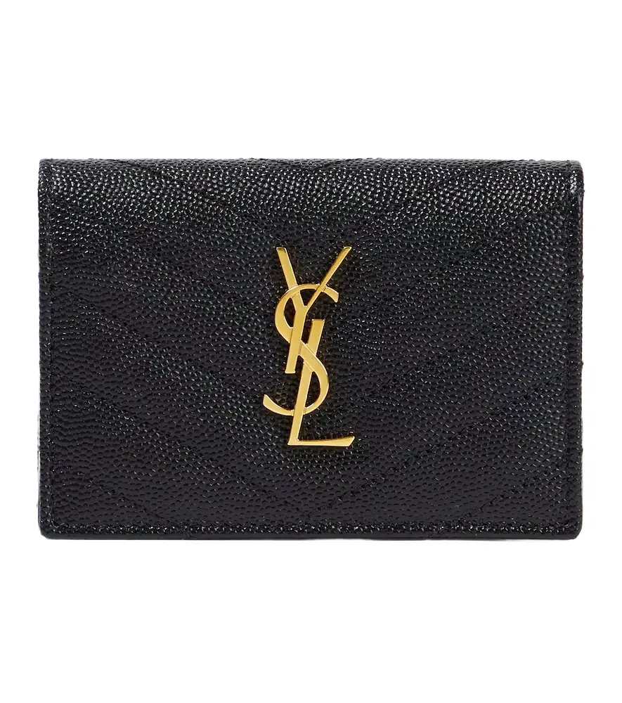 Saint Laurent Cassandre matelassé leather card case