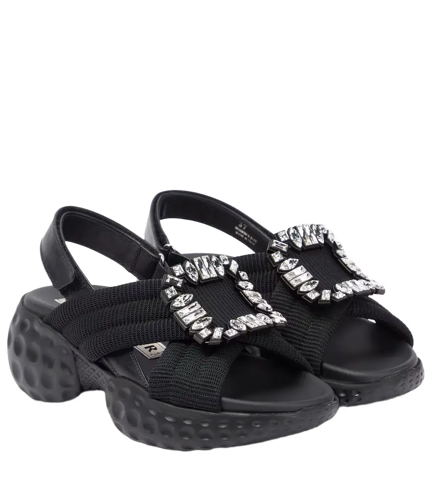 Roger Vivier Viv' Run embellished sandals