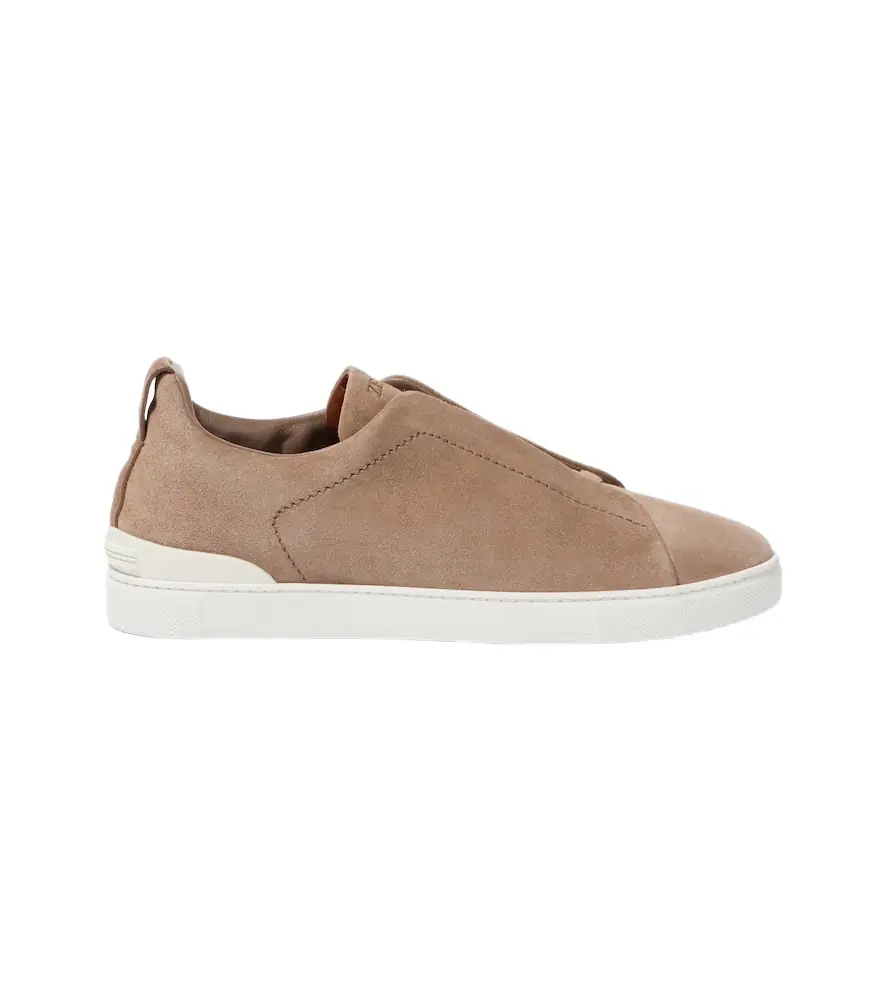 Zegna Triple Stitch suede sneakers