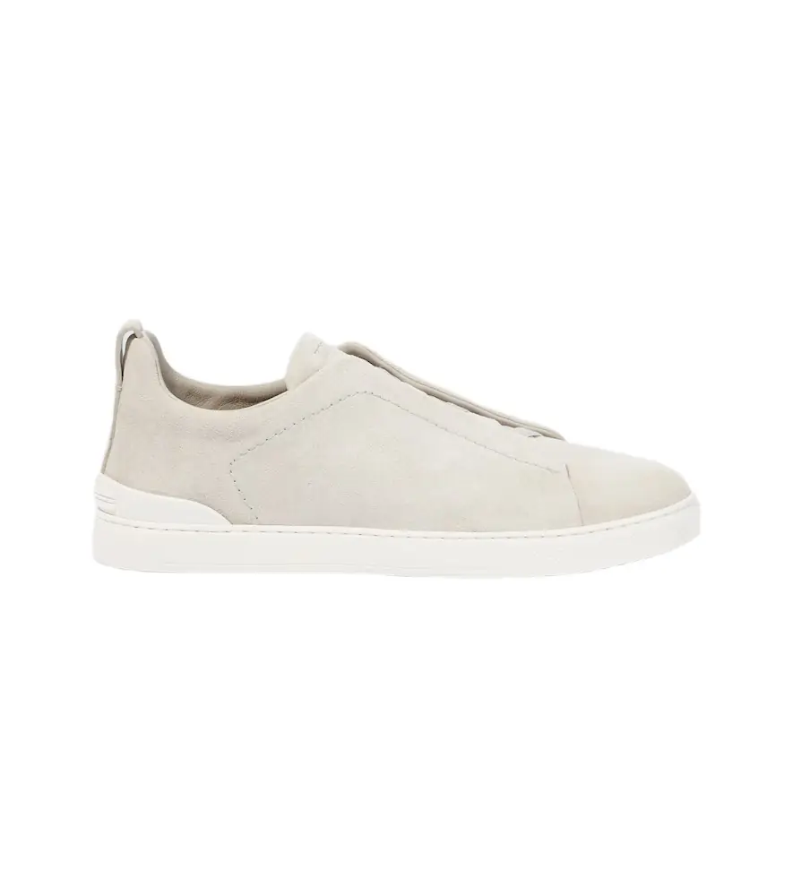 Zegna Triple Stitch suede sneakers