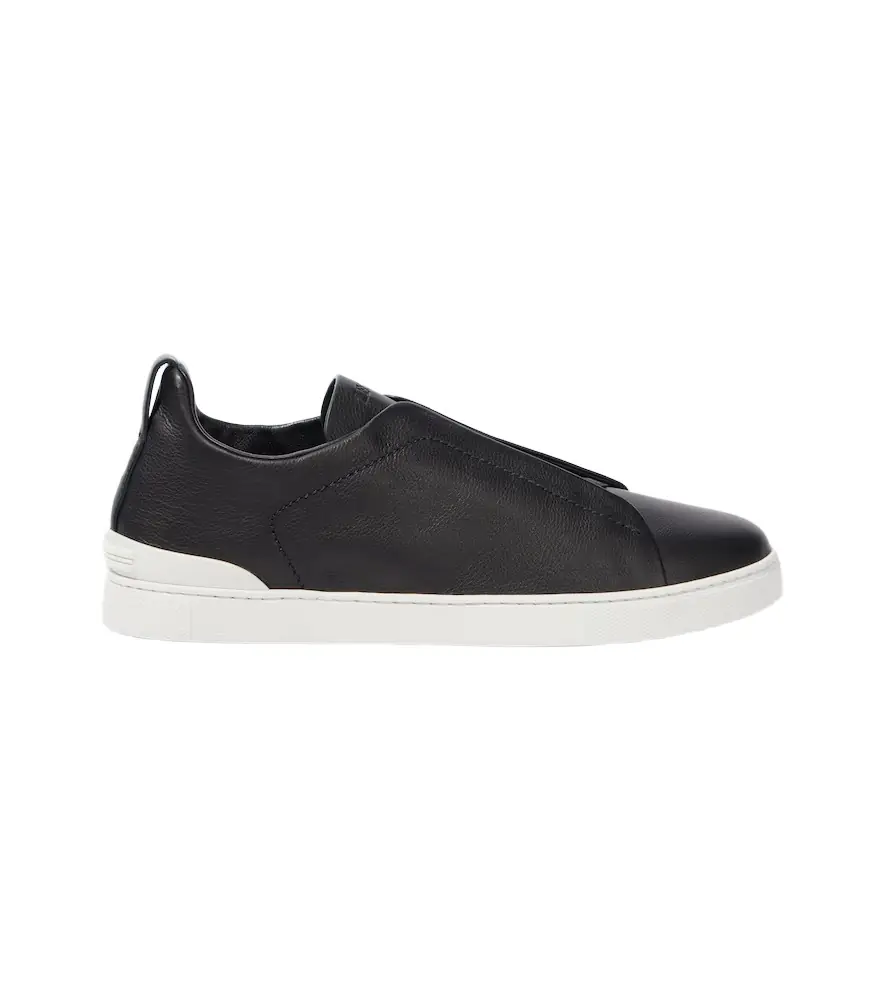 Zegna Triple Stitch leather sneakers