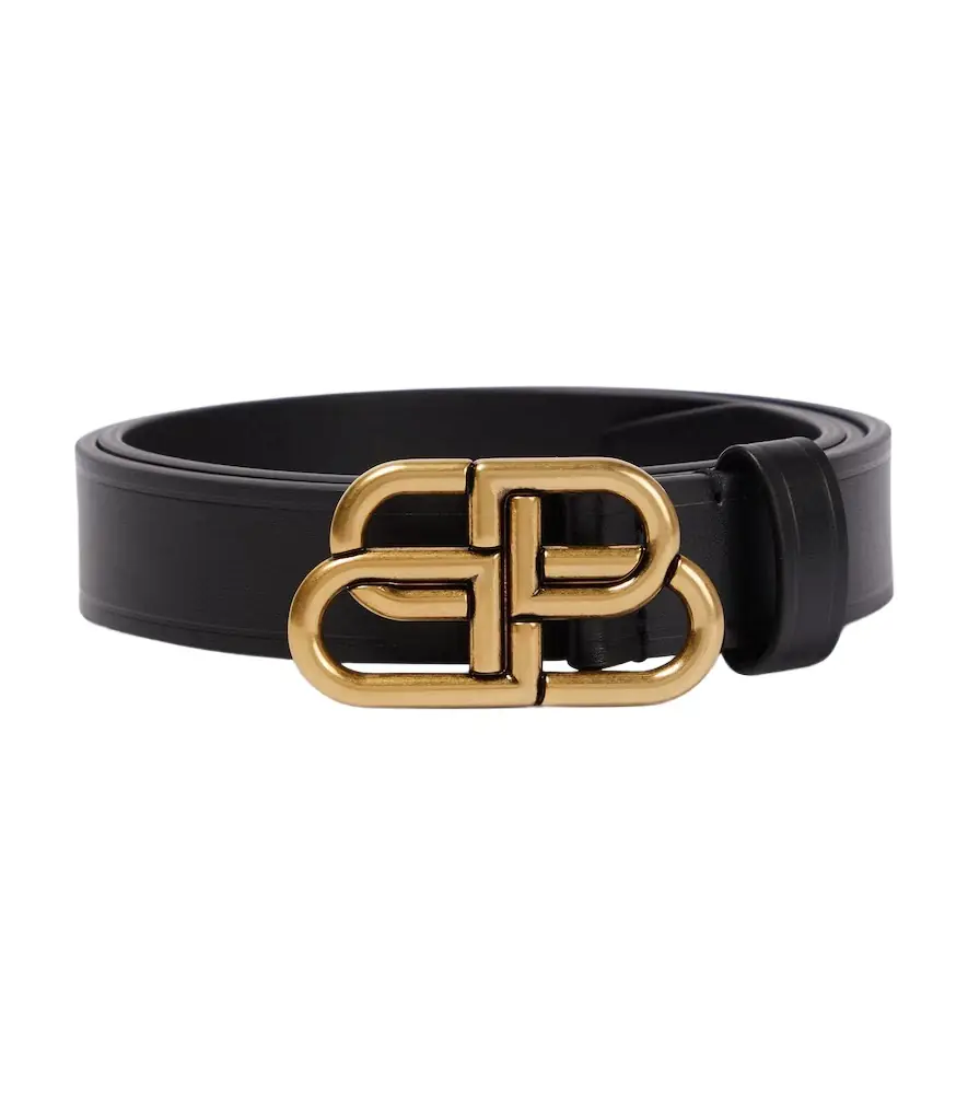 Balenciaga BB leather belt