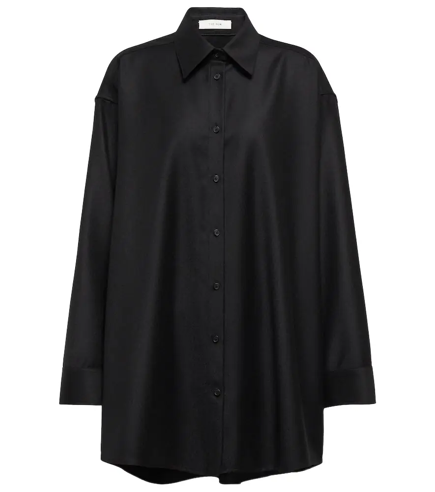 The Row Caroline virgin wool shirt
