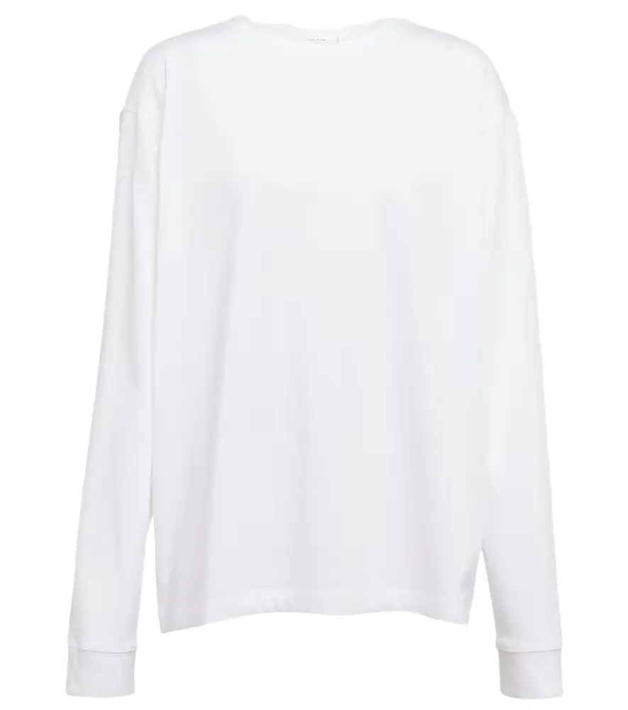 The Row Ciles long-sleeved cotton top
