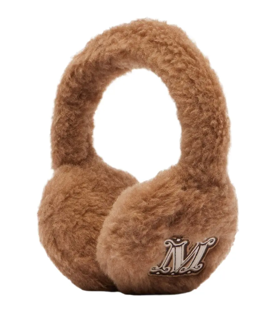Max Mara Camel hair and silk ear muffs