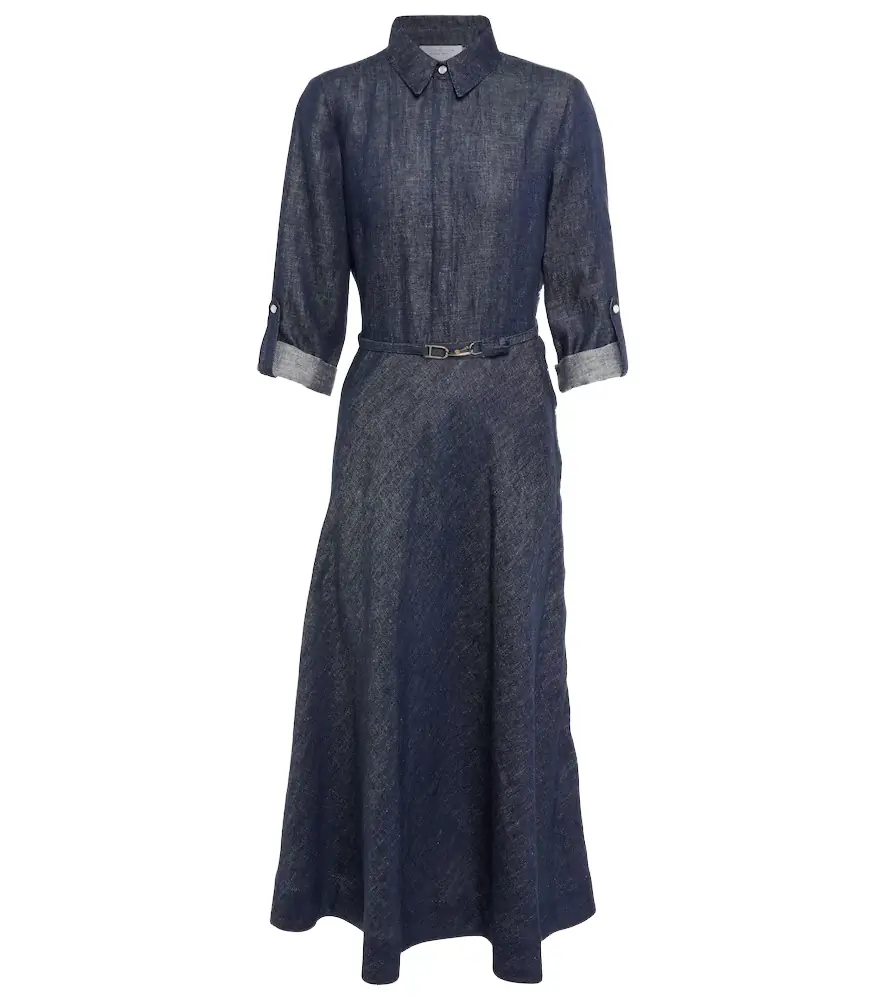 Gabriela Hearst Marley denim midi dress