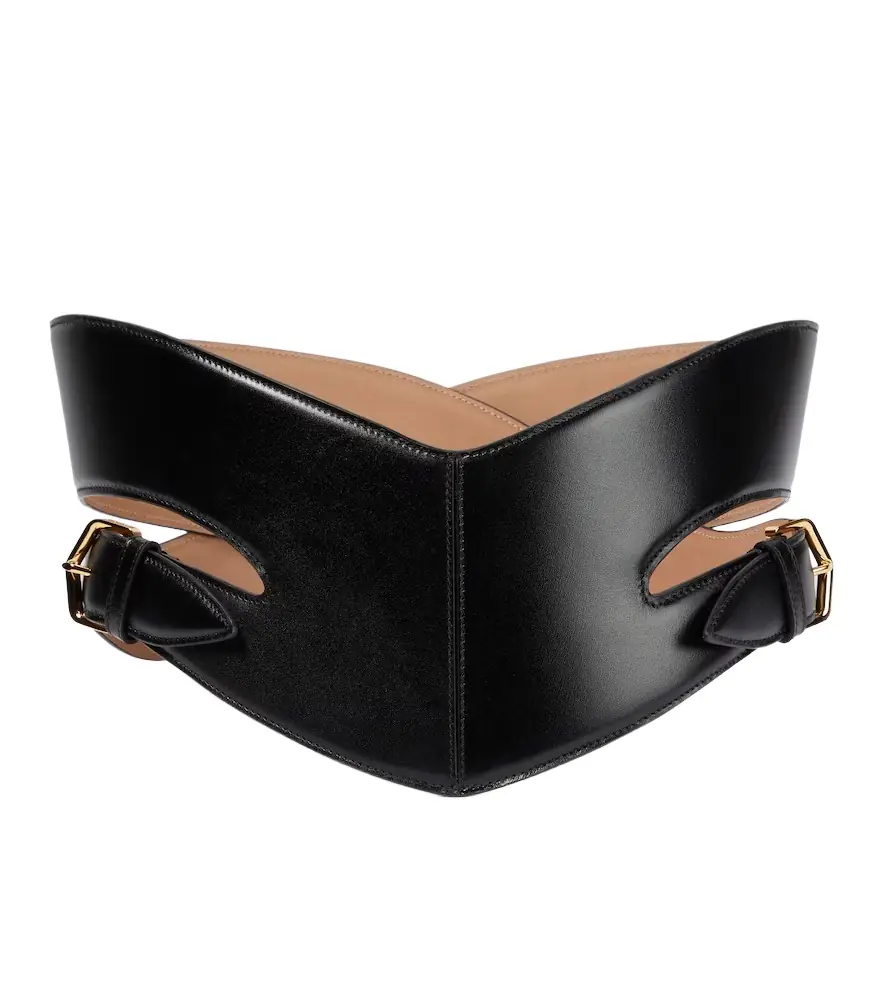 Alaia Alaïa Cut-out leather belt