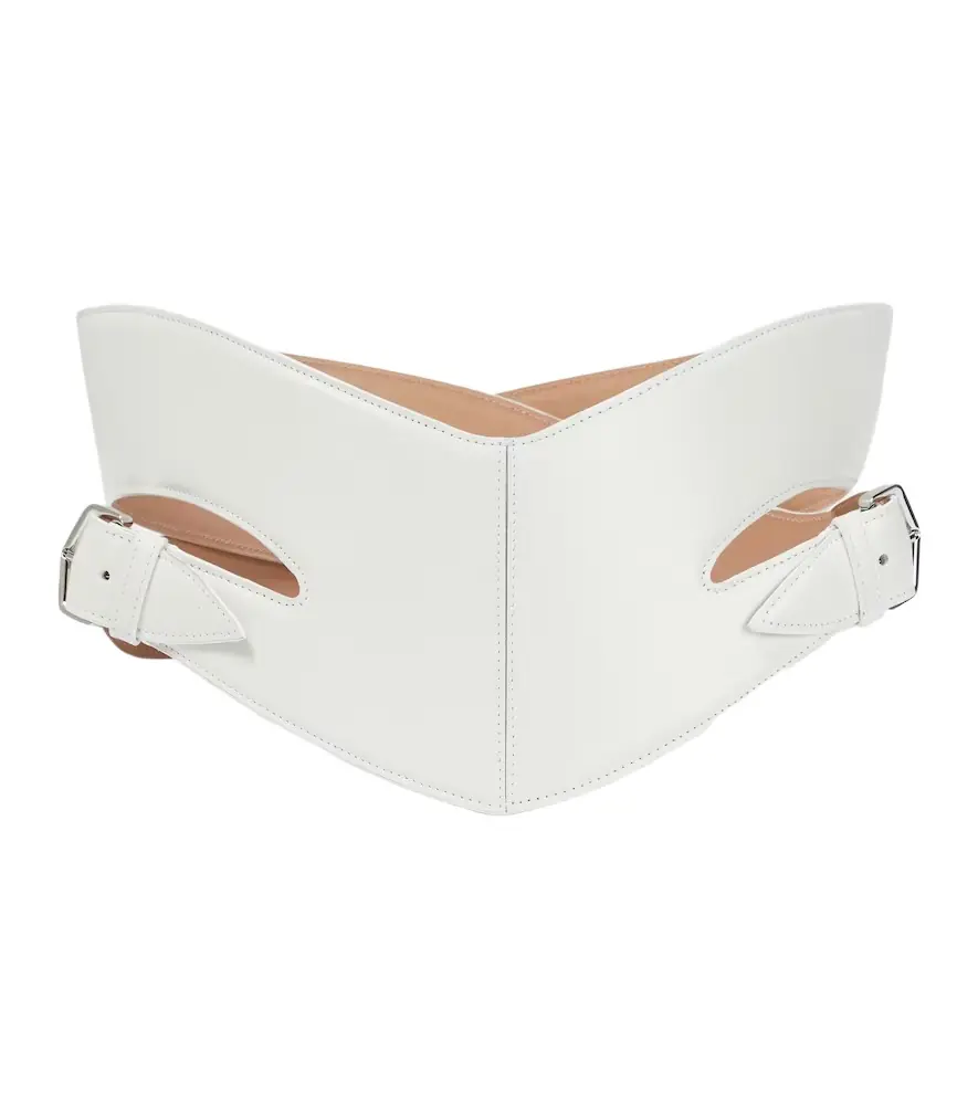 Alaia Alaïa Cut-out leather belt