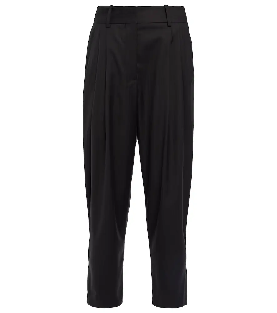 Alaia Alaïa Herringbone tapered wool pants