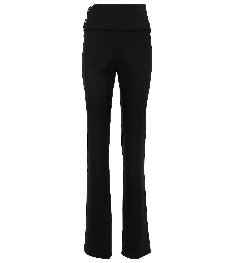 Alaia Alaïa Belted straight wool pants