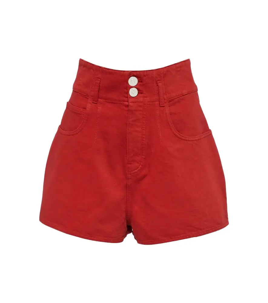 Alaia Alaïa High-rise cotton shorts
