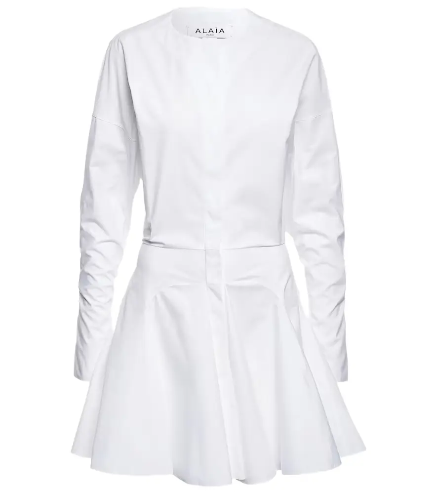 Alaia Alaïa Cotton poplin minidress