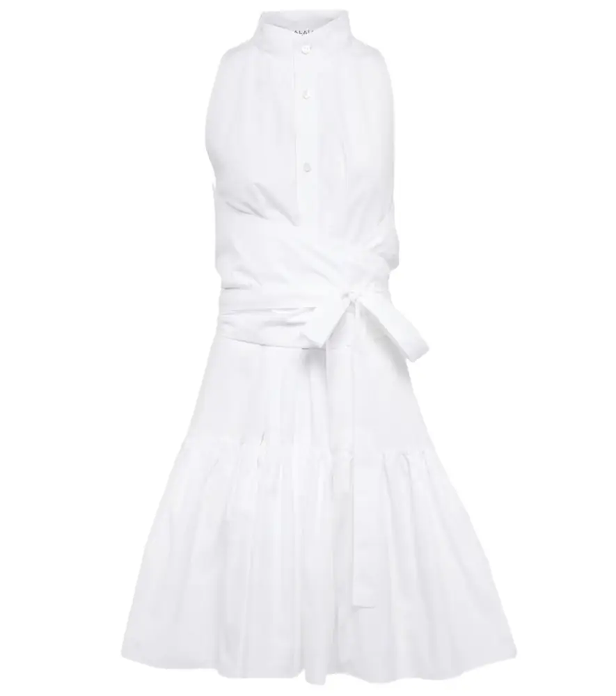 Alaia Alaïa Cotton poplin minidress