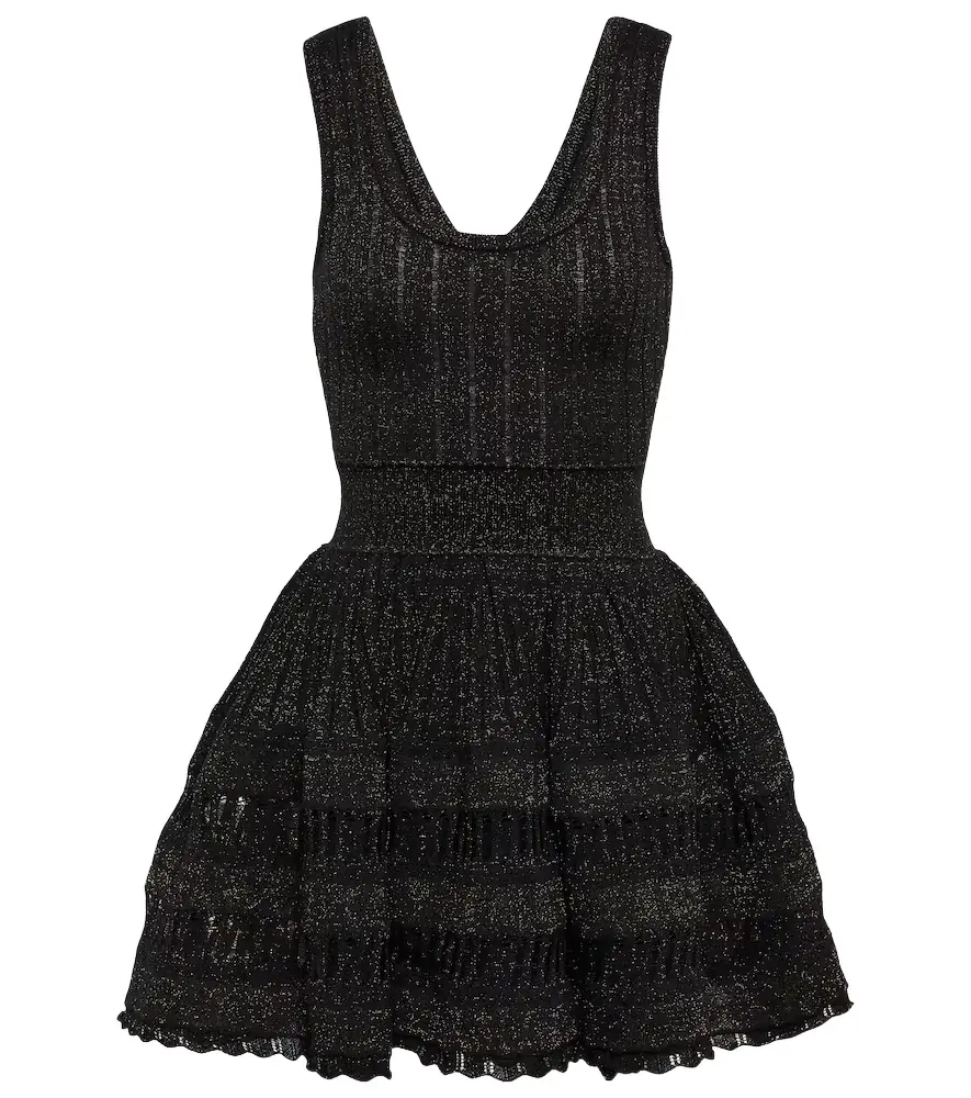 Alaia Alaïa Crinoline wool-blend minidress
