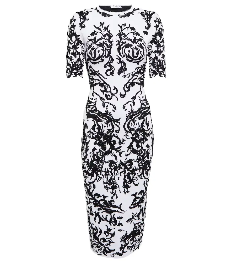Alaia Alaïa Printed midi dress