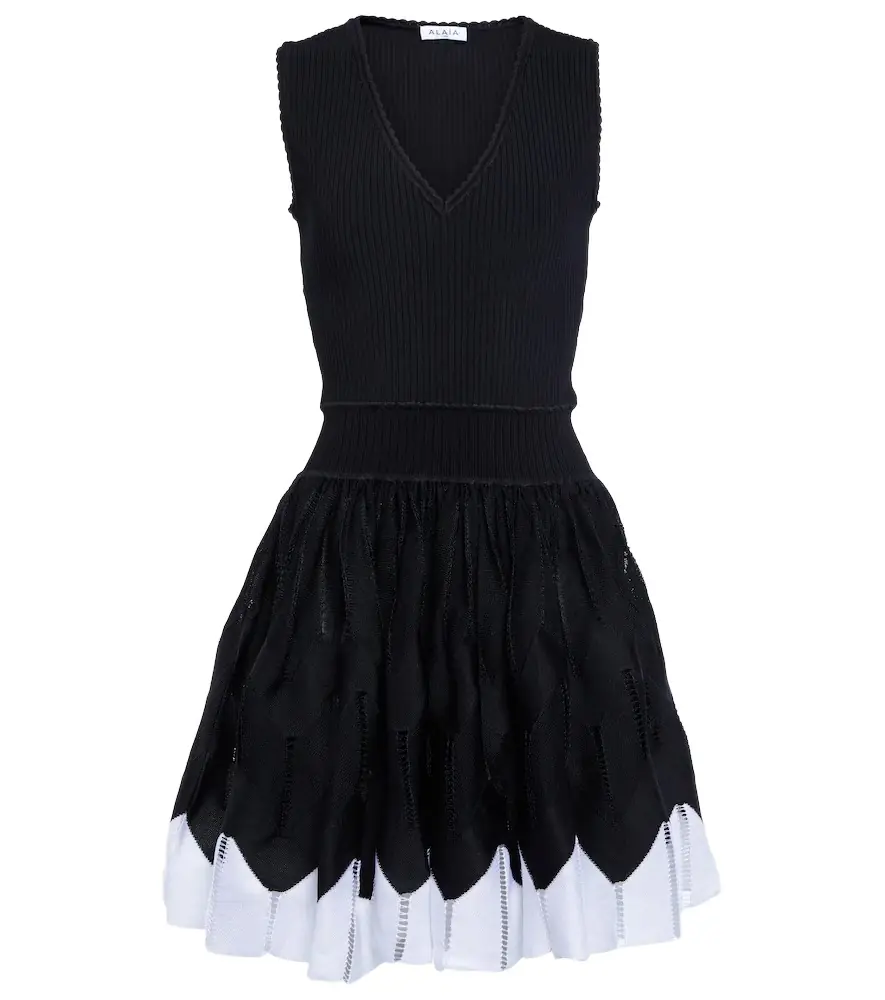Alaia Alaïa V-neck minidress
