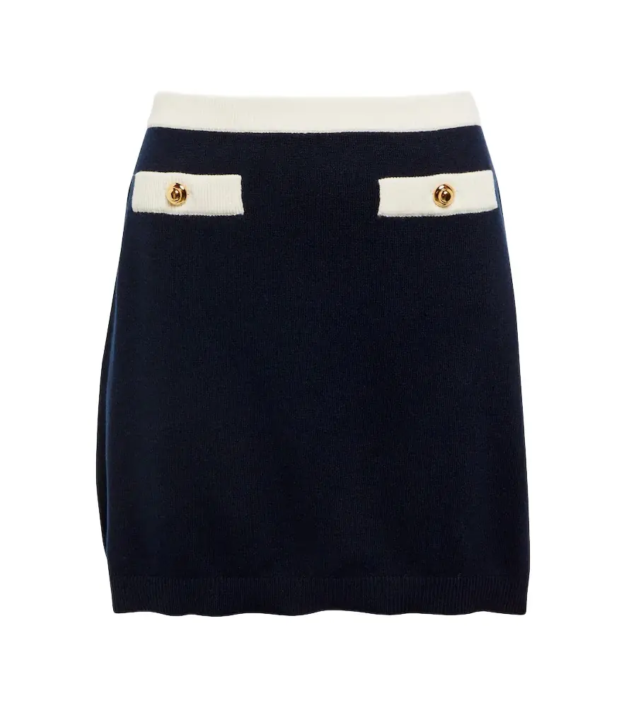 Miu Miu Cashmere miniskirt