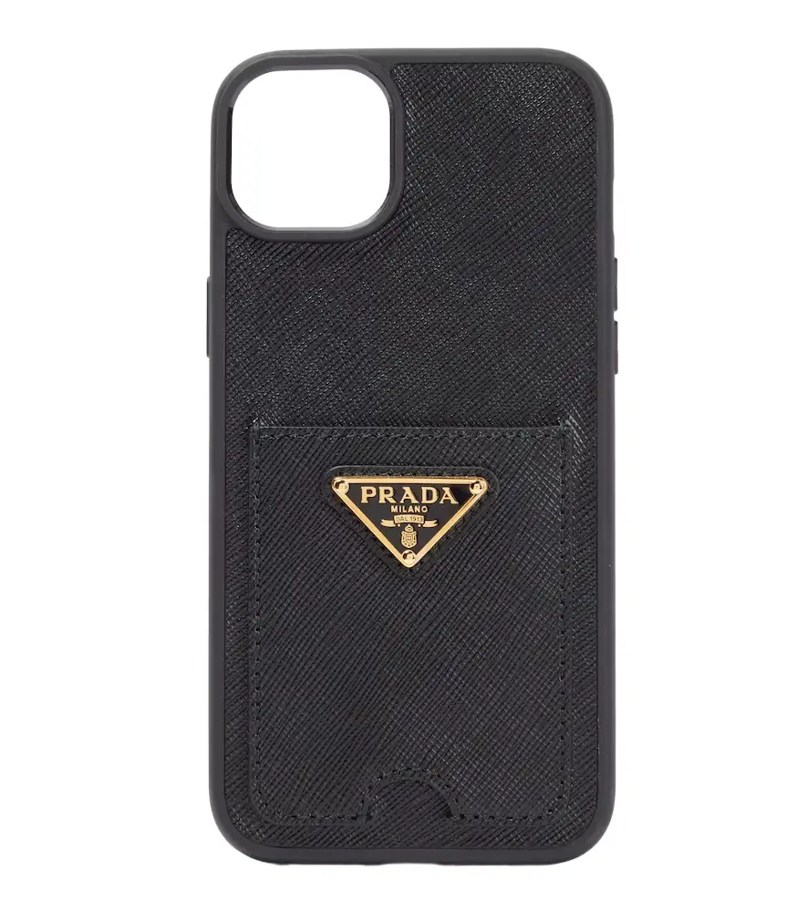 Prada iPhone 14 Max leather case