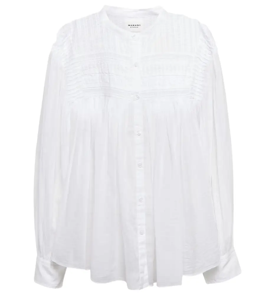 Marant Etoile Plalia oversized cotton blouse