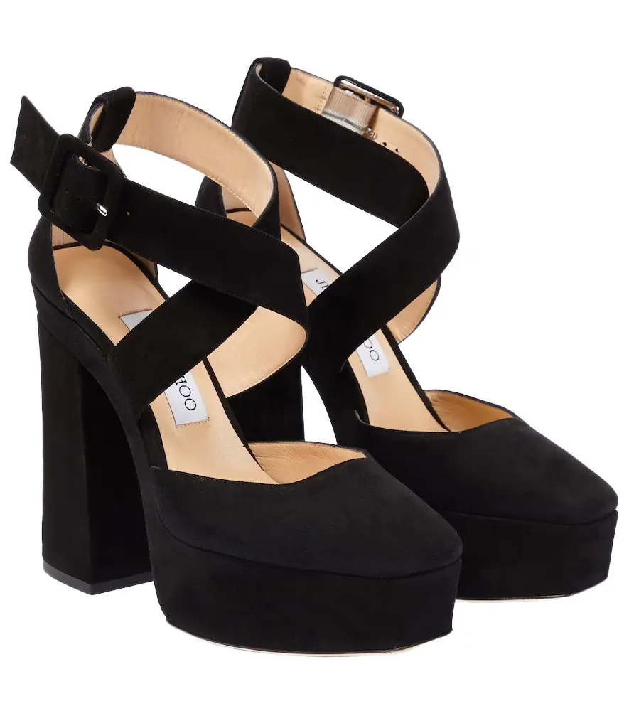 Jimmy Choo Gian 140 platform leather pumps - Women's Shoes