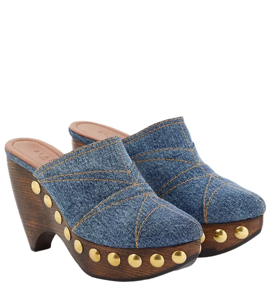 Alaia Alaïa Le Sabot denim mules