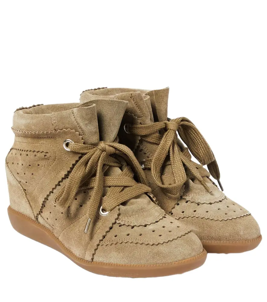 Isabel Marant Bobby suede wedge sneakers