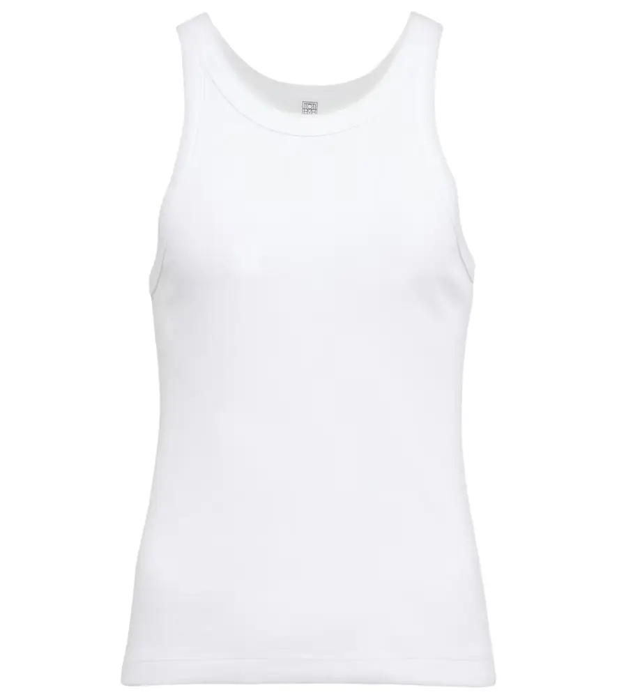 Toteme Cotton-blend jersey tank top