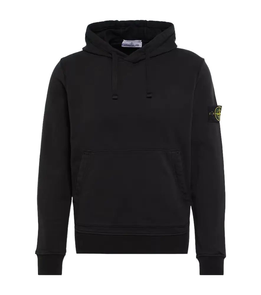 Stone Island Compass cotton jersey hoodie