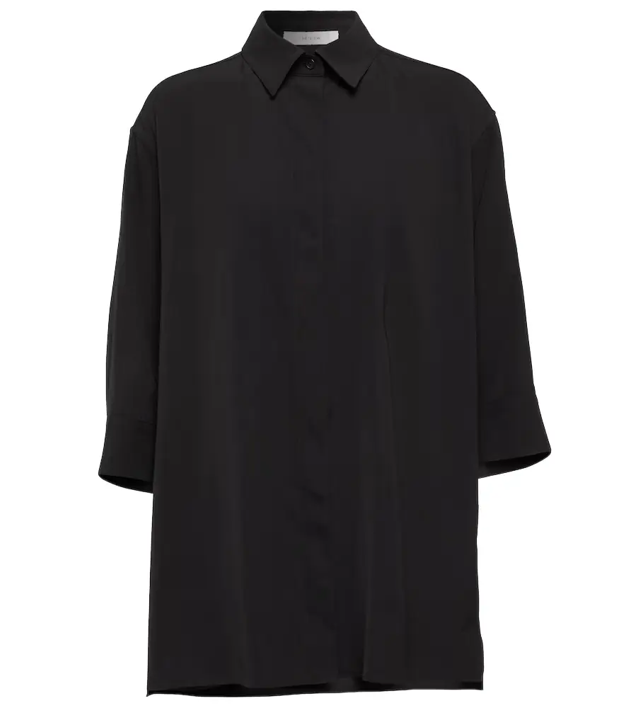 The Row Elada wool-blend shirt