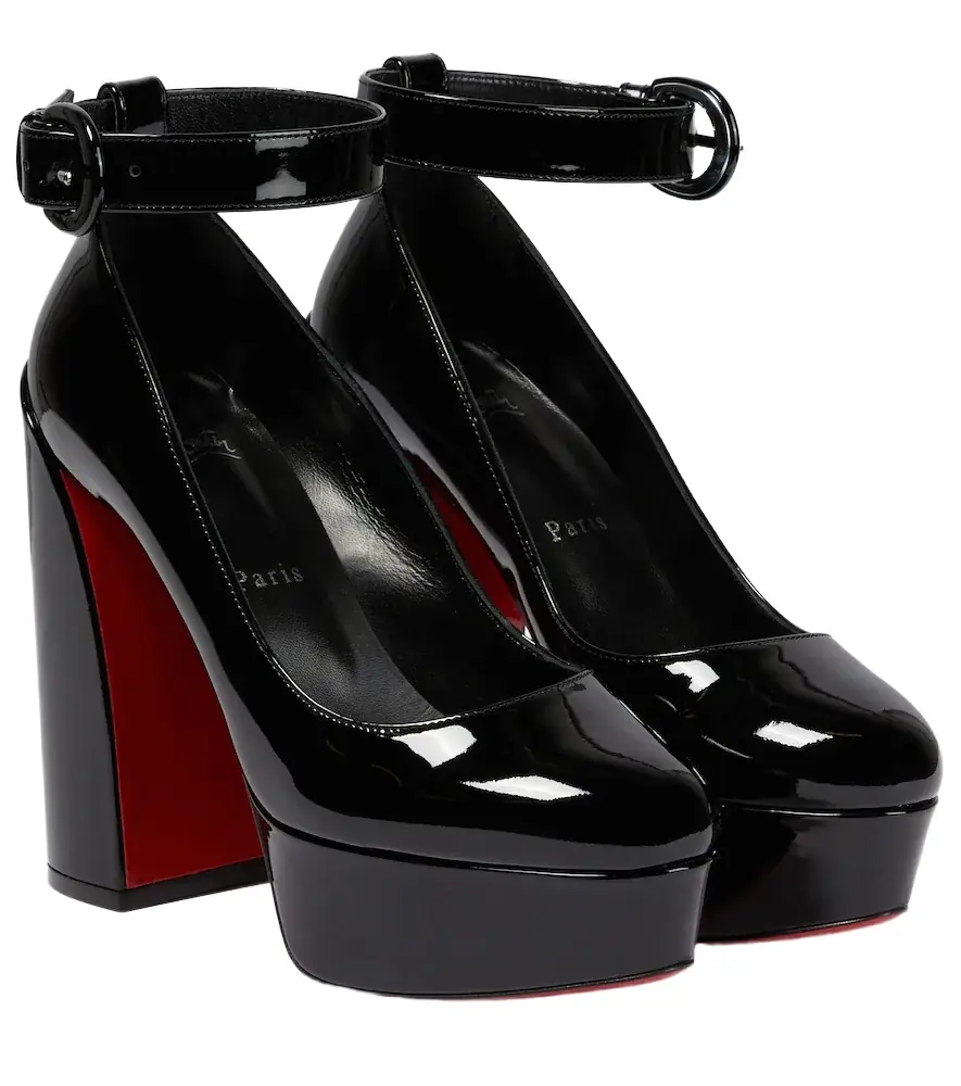 Christian Louboutin Movida Strap patent leather platform pumps