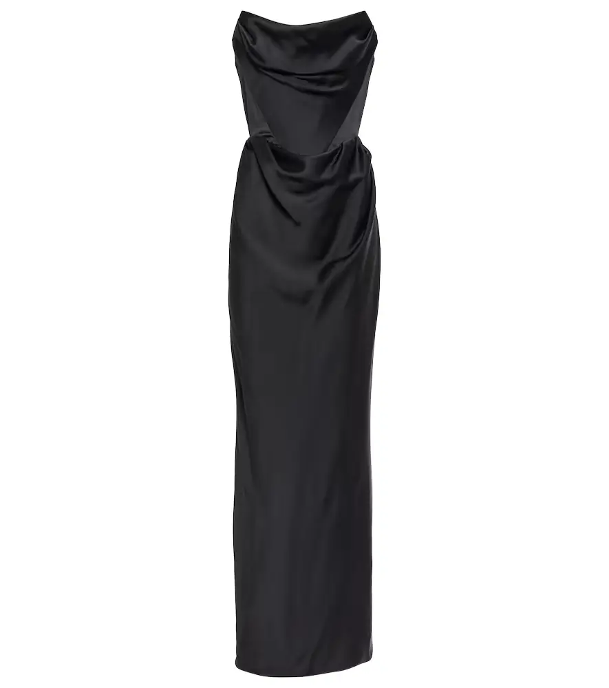 Vivienne Westwood Off-shoulder satin gown