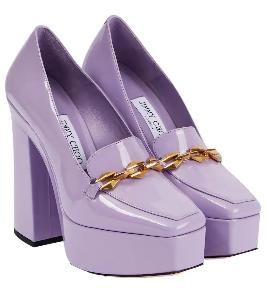 Jimmy Choo Diamond Tilda embellished patent leather pumps - Women's Shoes