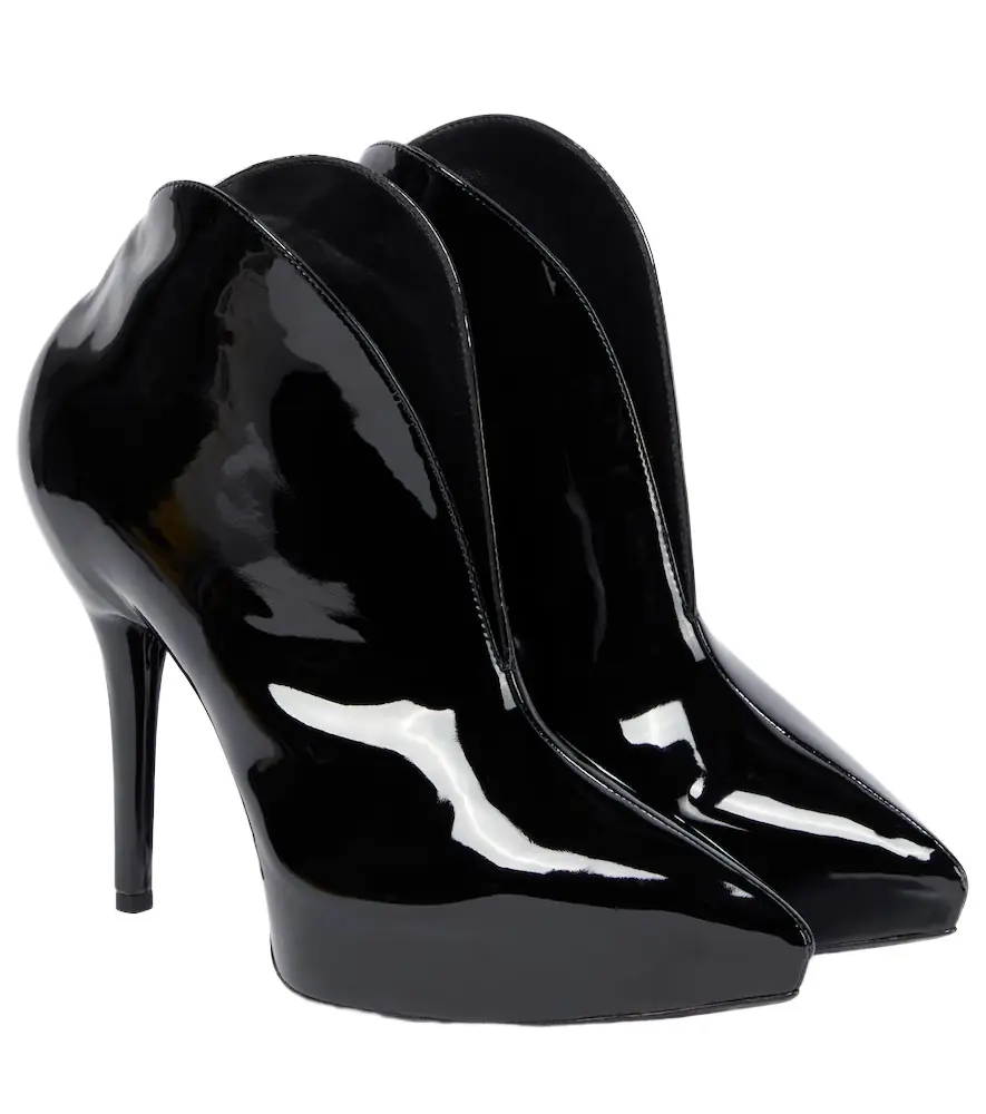 Alaia Alaïa Booties Slick patent leather ankle boots