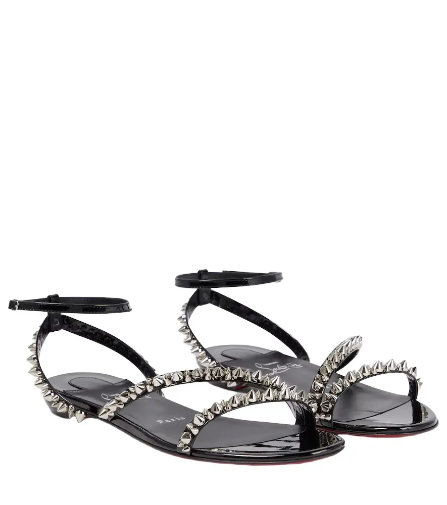 Christian Louboutin Mafaldina Spikes leather sandals